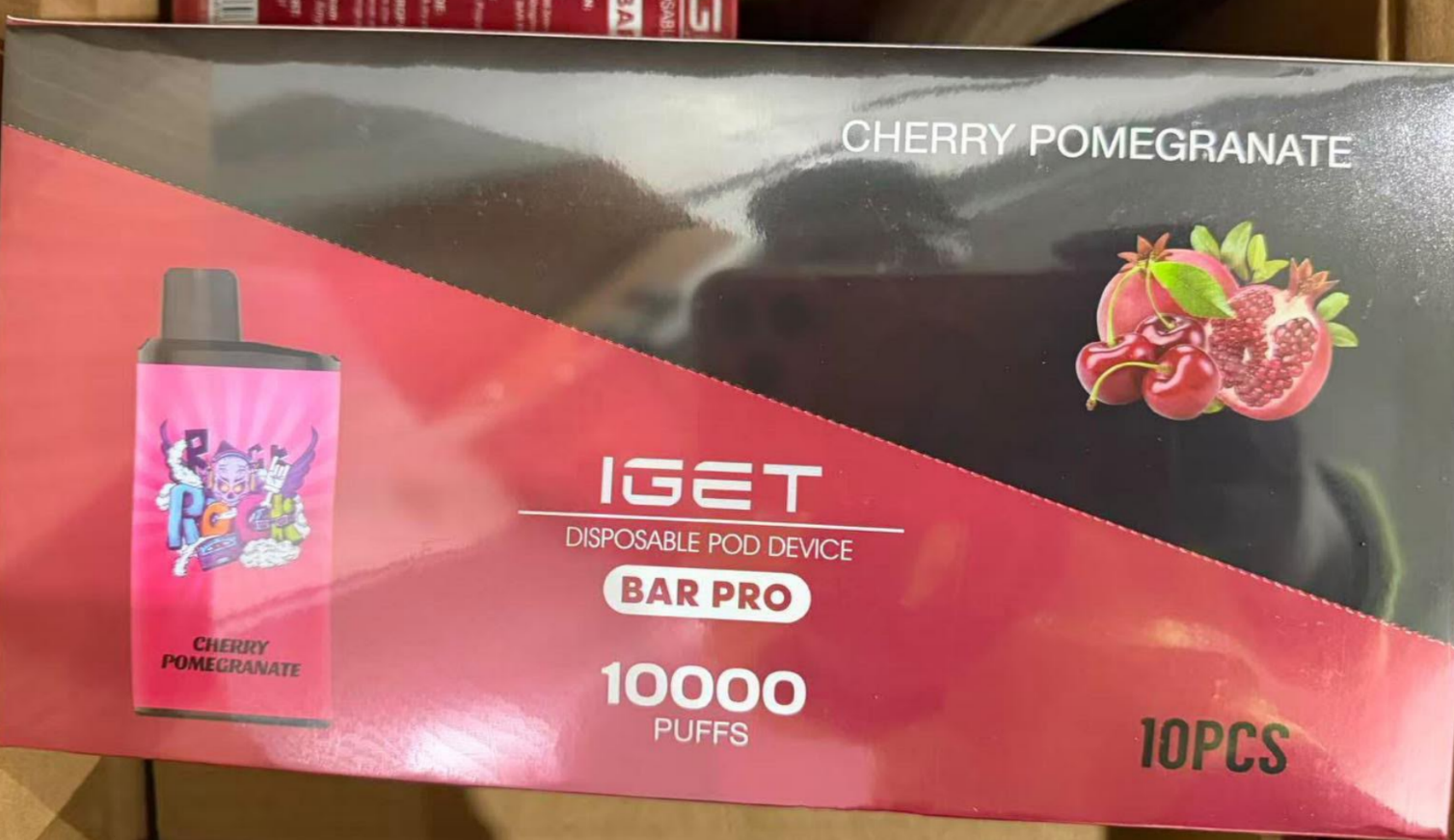 Blackberry Pomegranate Cherry IGET Bar Pro 10000 Puffs