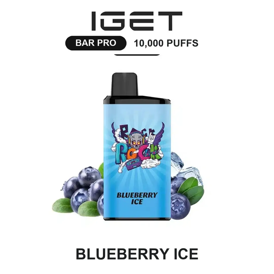 Blueberry Ice IGET Bar Pro 10000 Puffs